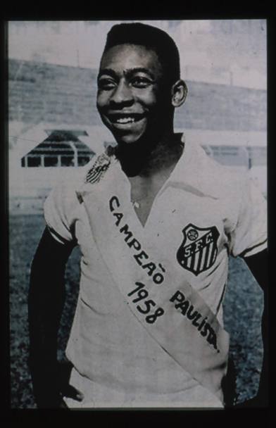Il giovane Pel campione nel campionato brasiliano 1958